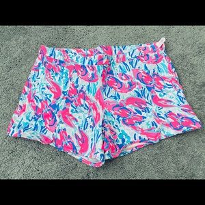 Lobster Print Lilly Pulitzer Shorts
